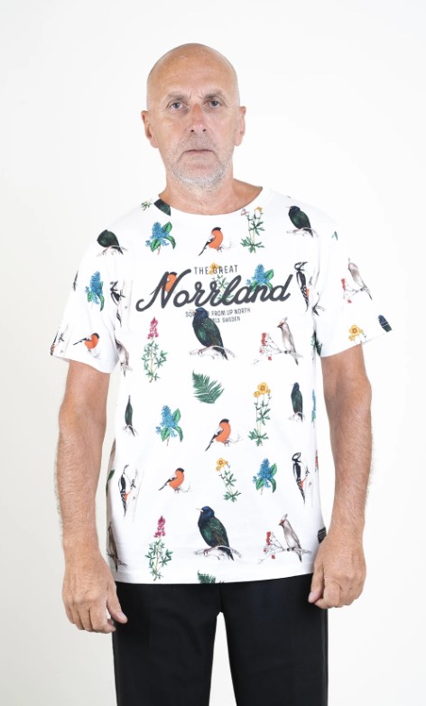 SQRTN Great Norrland T-shirt Bird White